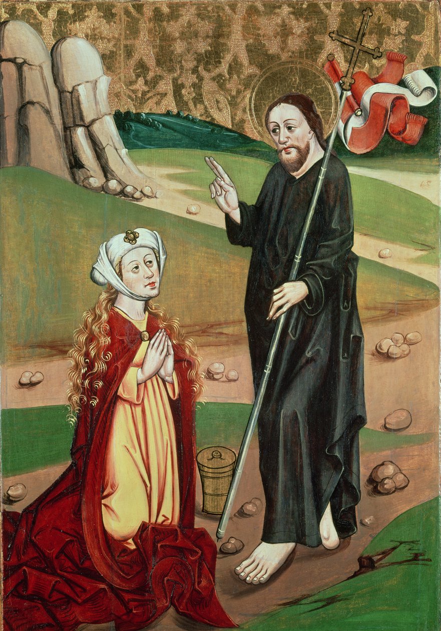 Kristus se zjevuje Máří Magdaleně (tempera na panelu) od Master of Janosret
