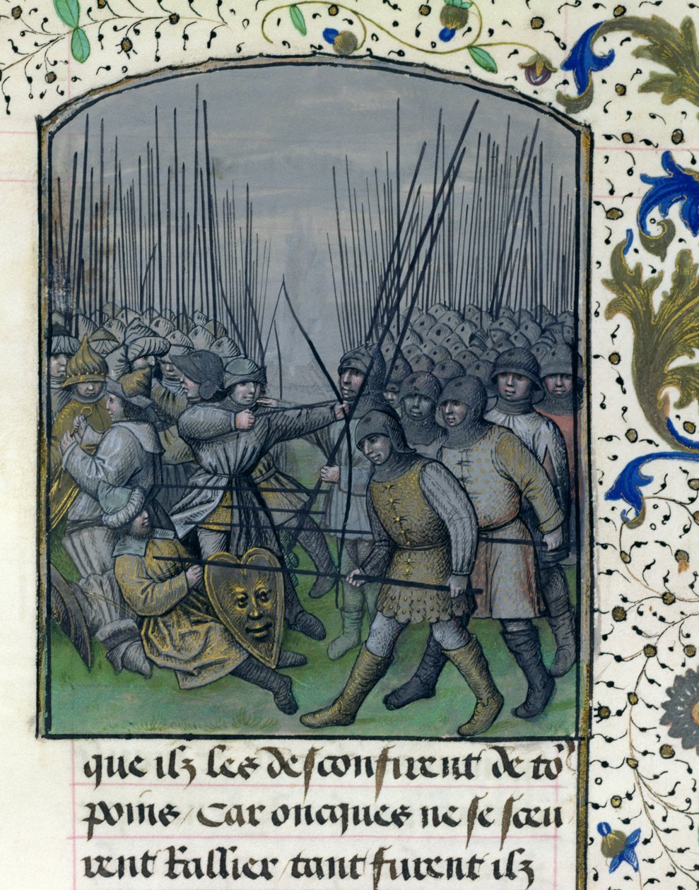 paní 659 f.245 r. Bitva u Granady v roce 1343, 1477 od Master of Mary of Burgundy