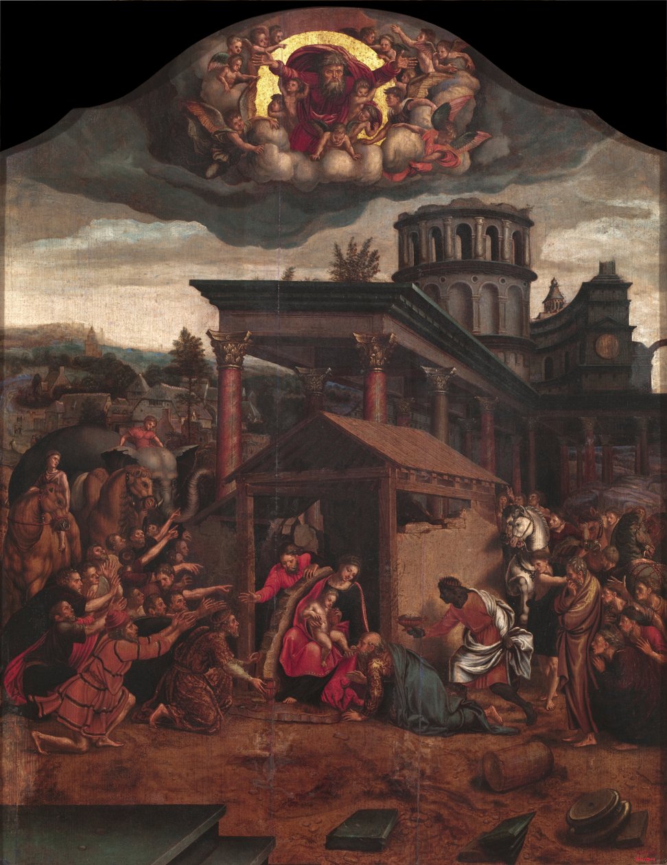 Zjevení Páně od Master of Paul and Barnabas