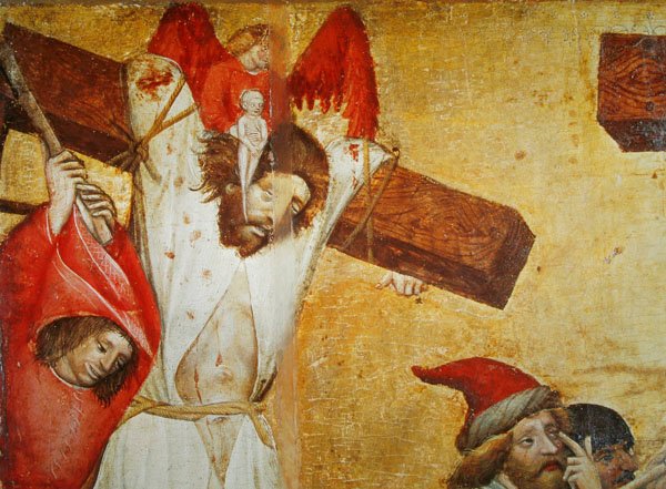 The Crucifixion, c.1420 (detail) (tempera na dřevě) od Master of Raigern