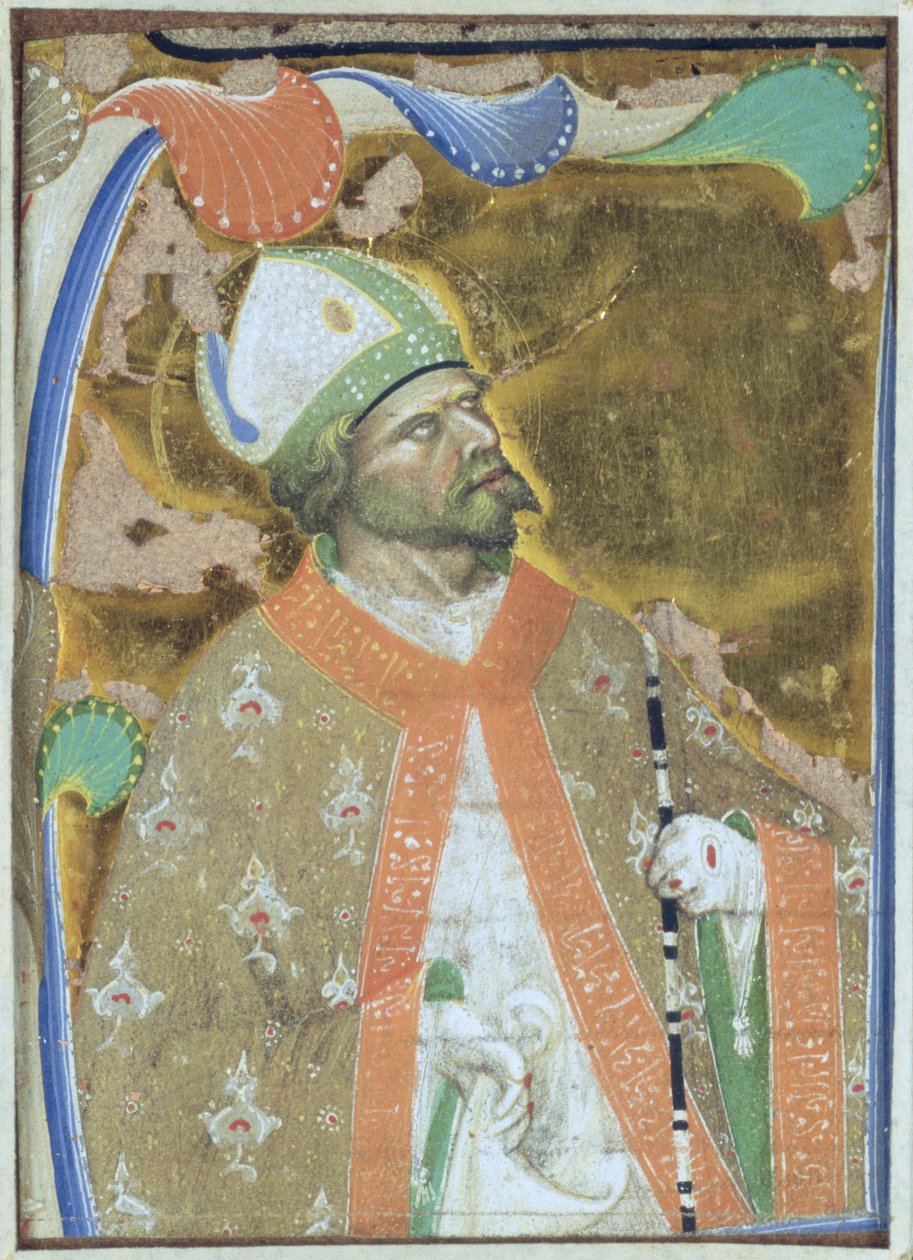 Svatý biskup od Master of San Michele of Murano