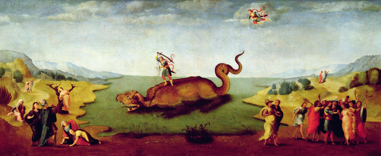 Perseus zachraňující Andromedu od Master of Serumido