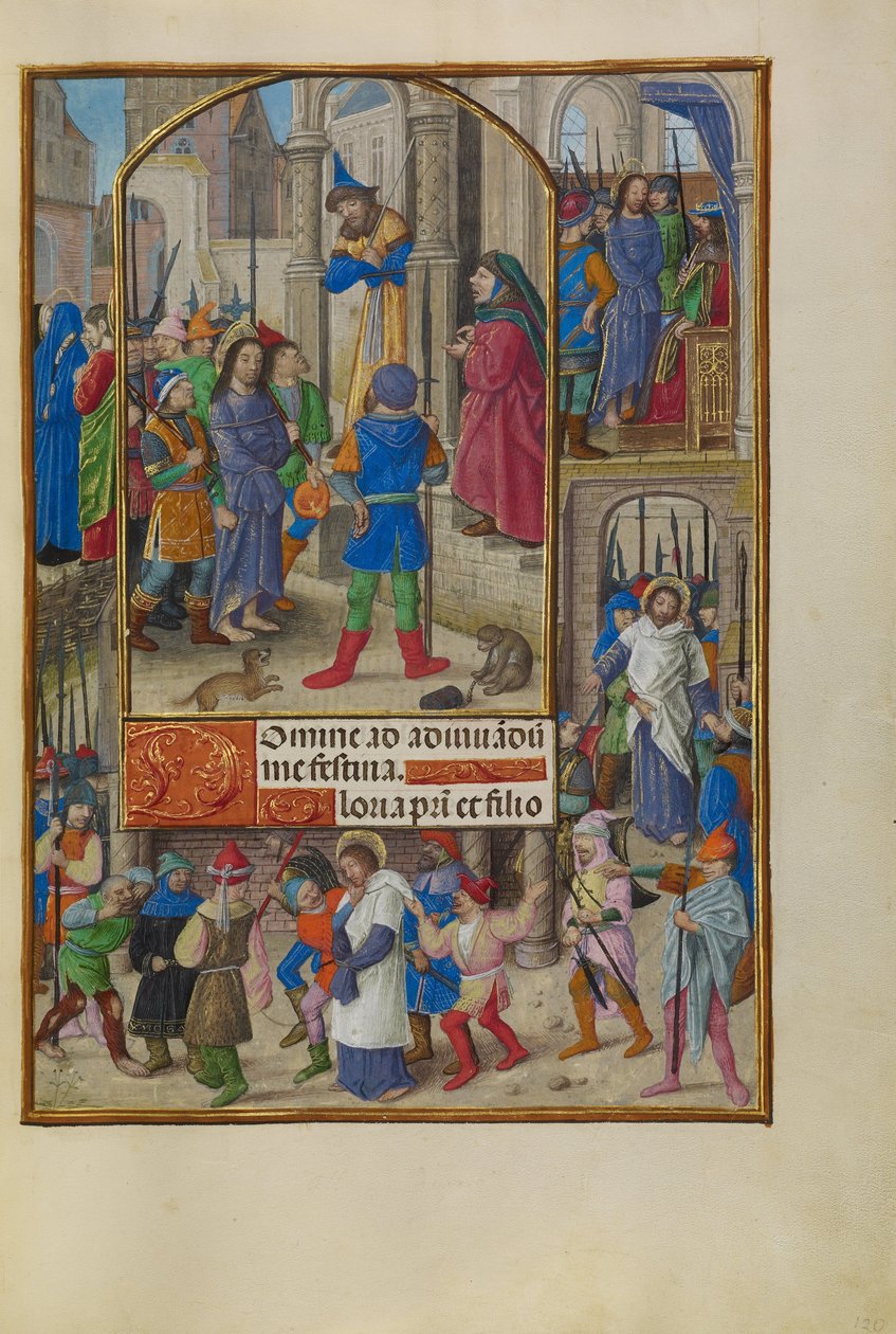 Kristus před Kaifášem od Master of the Dresden Prayer Book