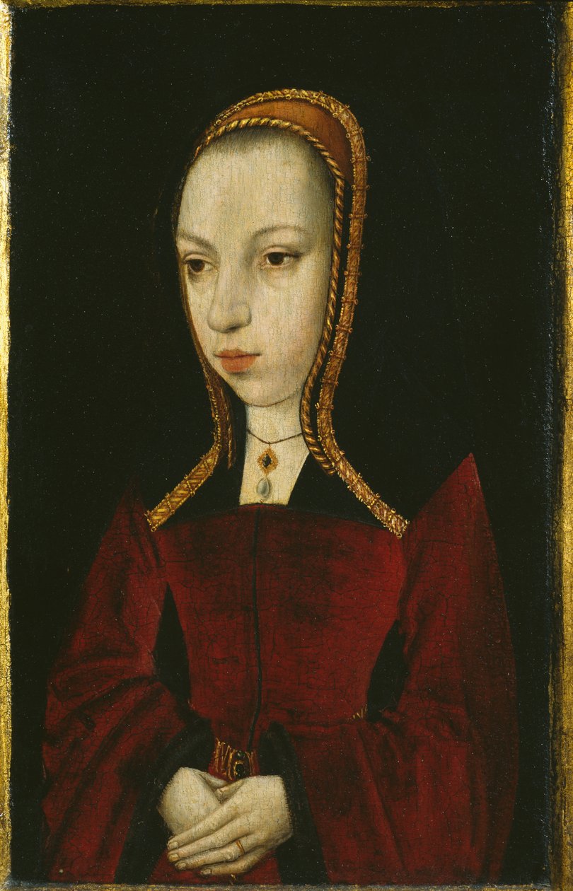 Portrét Markéty Rakouské, kolem roku 1495 (malba na dřevěné desce) od Master of the Legend of the Magdalen