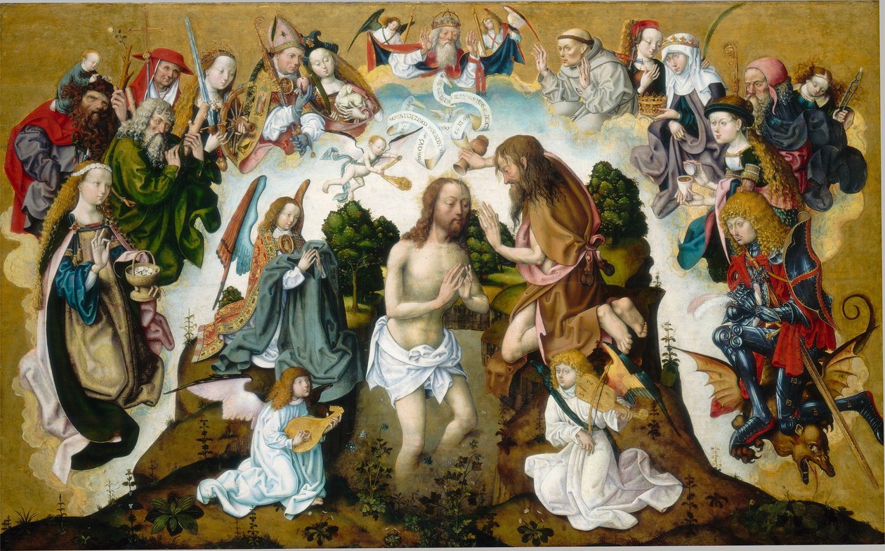 Křest Kristův od Master of the Saint Bartholomew Altarpiece