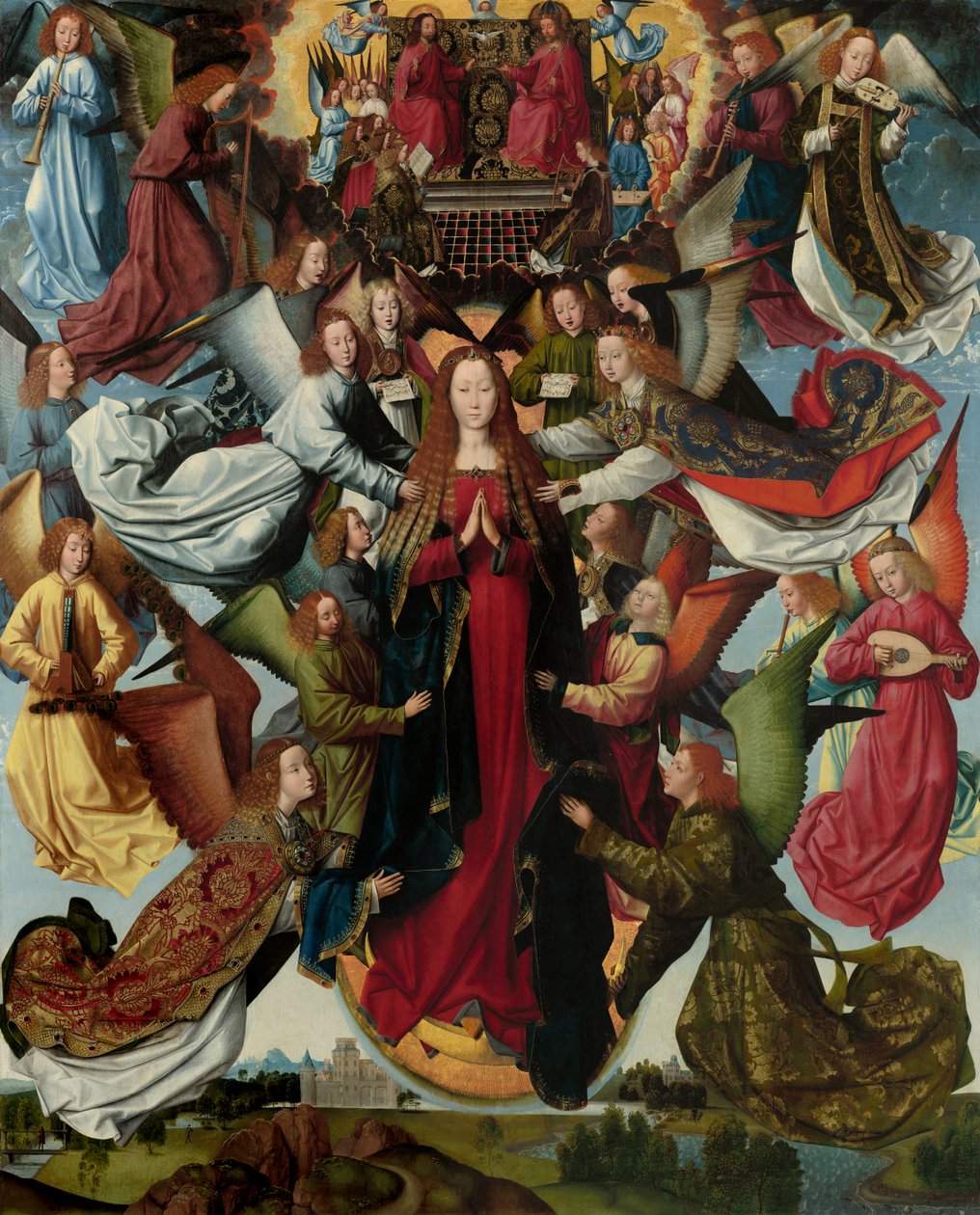 Marie, královna nebes od Master of the St Lucy Legend