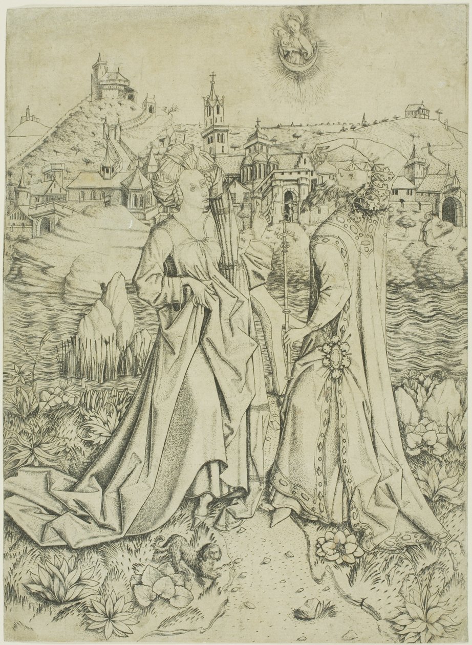 Augusta a Sibyly od Master E.S.