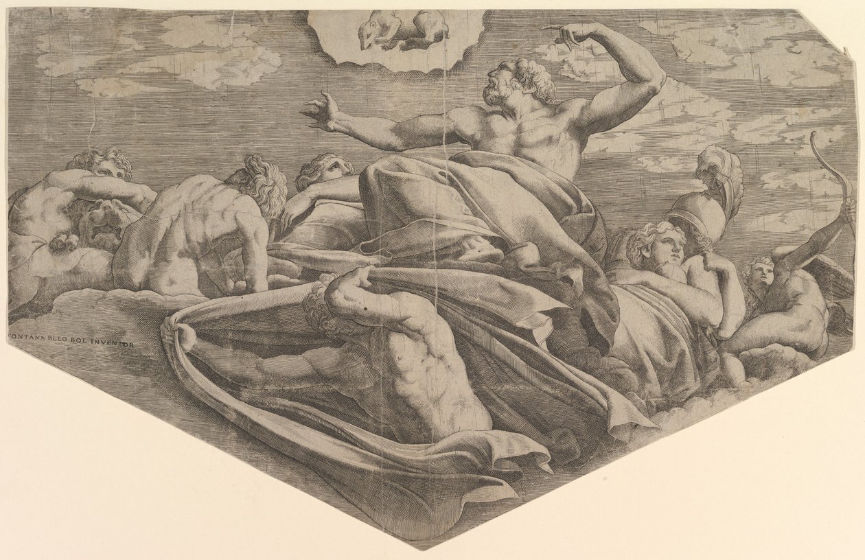 Jupiter a Callisto, 1540-56. od Master FG