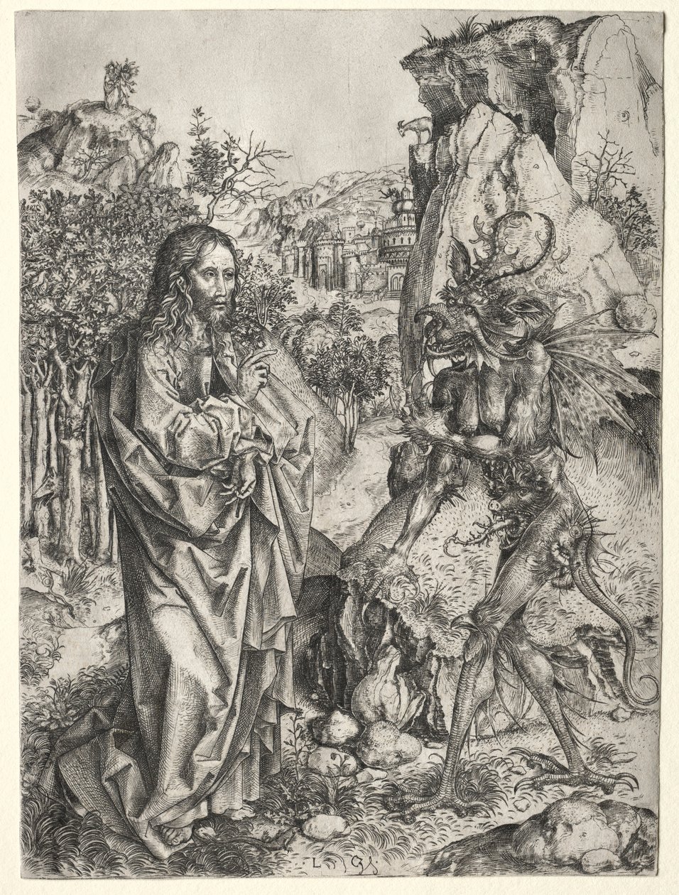 Pokušení Krista, 1400. od Master L Cz