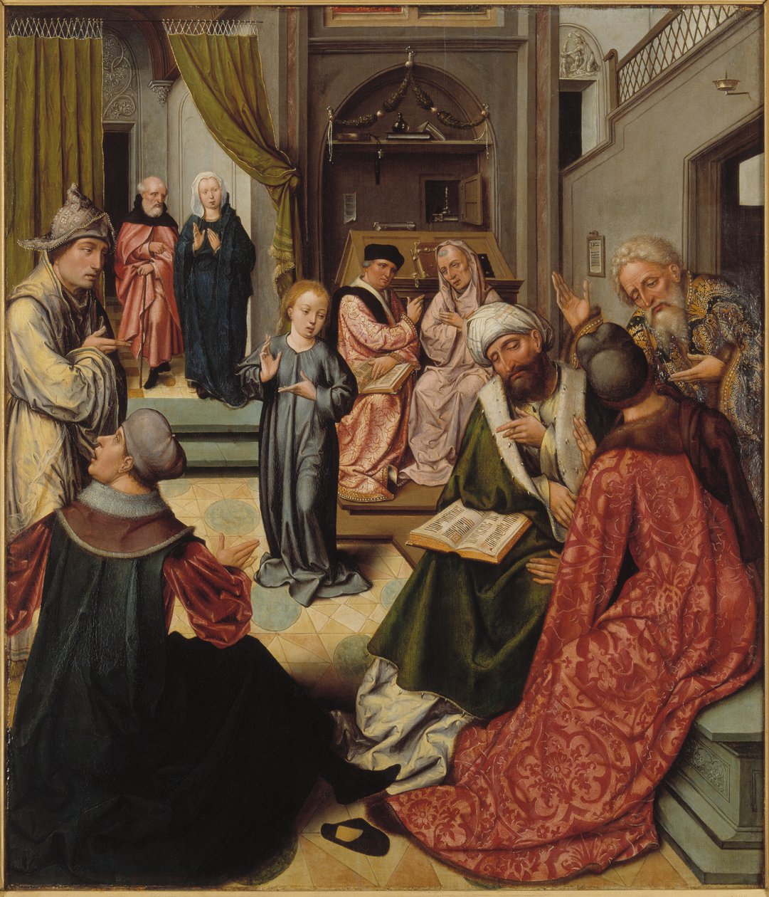 Kristus mezi lékaři, 1515. od Master of 1518.