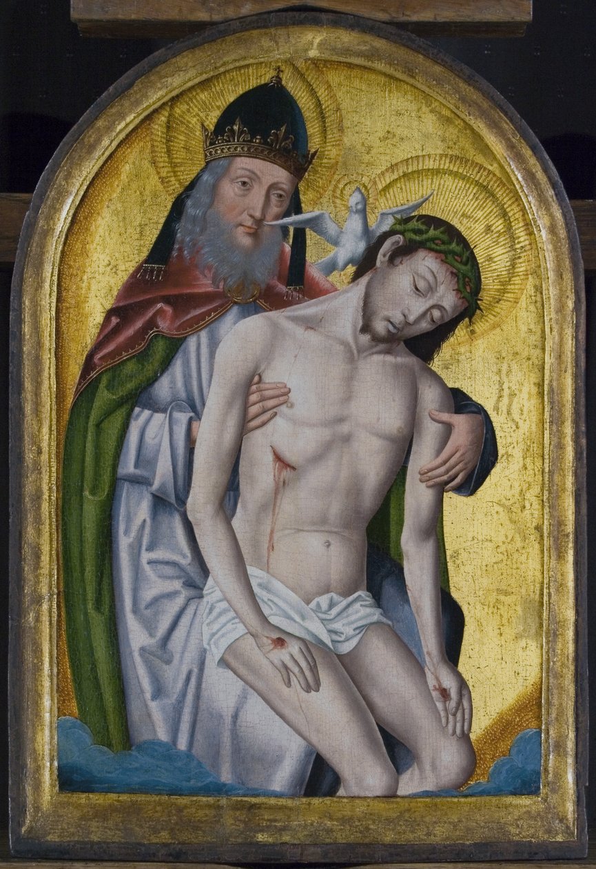 Nejsvětější Trojice od Master of Flémalle