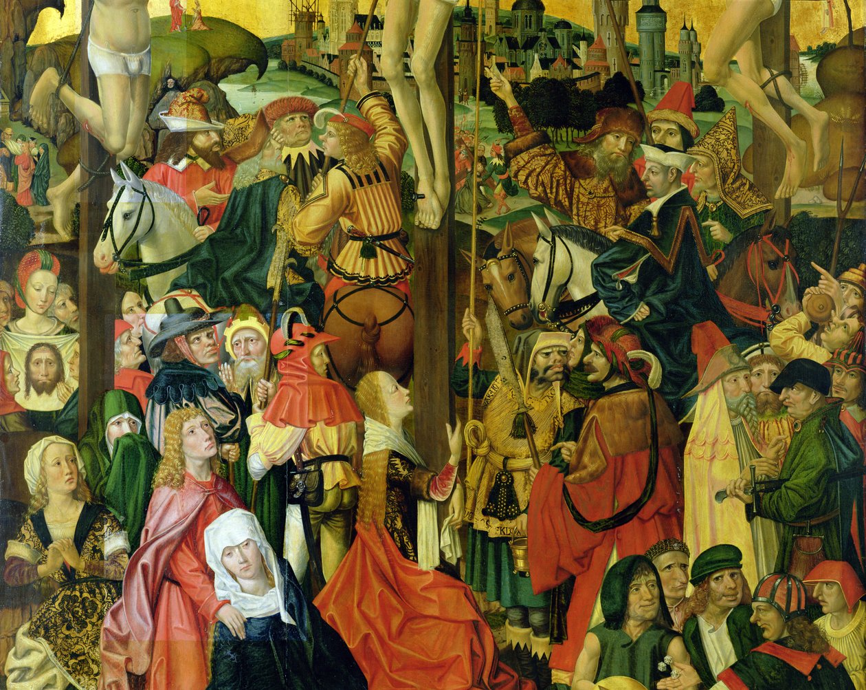 Ukřižování, cca 1500 (detail 148971) od Master of Hamburg