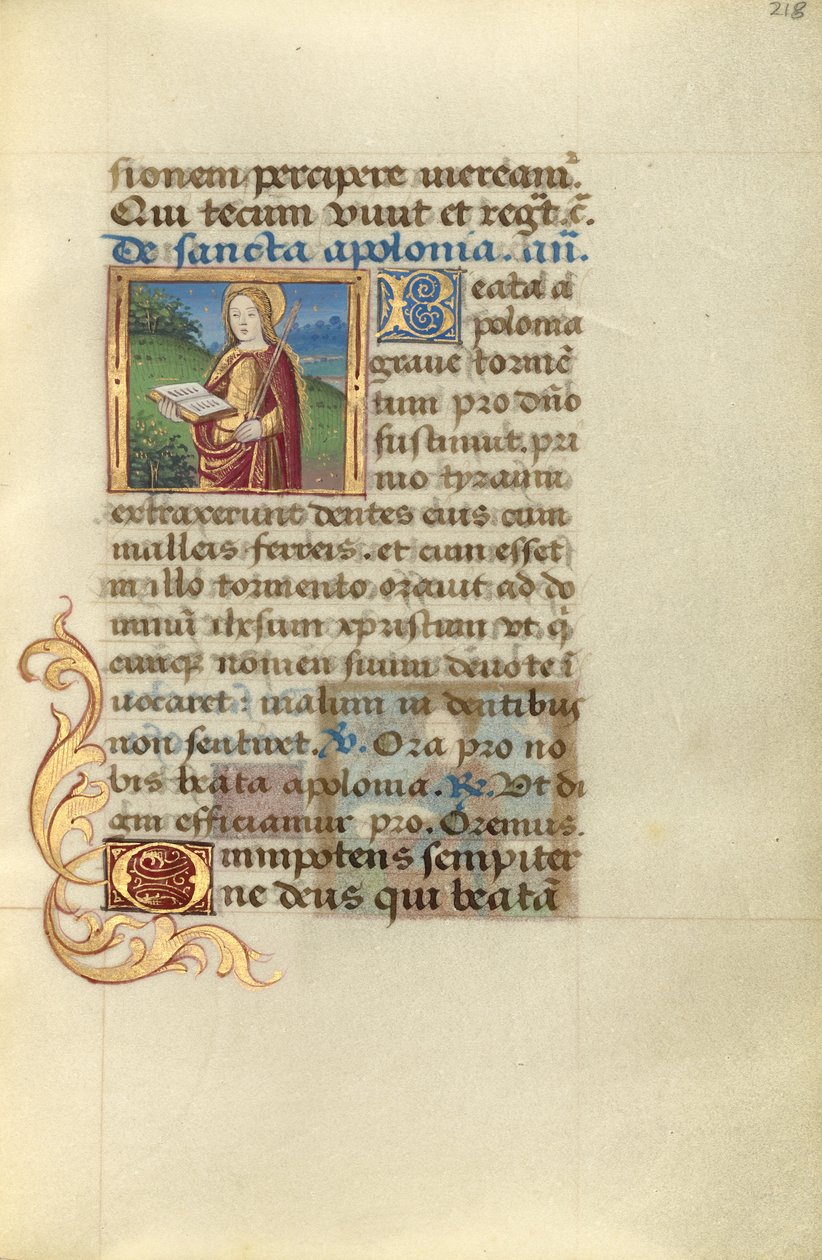 Svatá Apollonia od Master of Jacques de Besançon