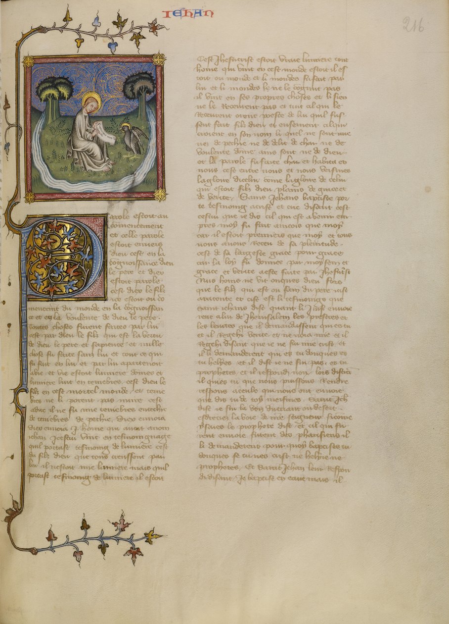 Svatý Jan na Patmosu od Master of Jean de Mandeville