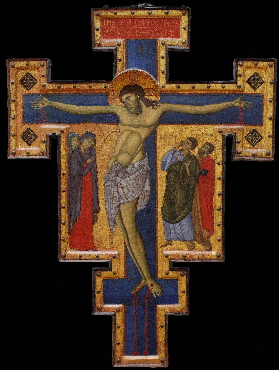Krucifix, c. 1260-1270 od Master of Saint Francis,
