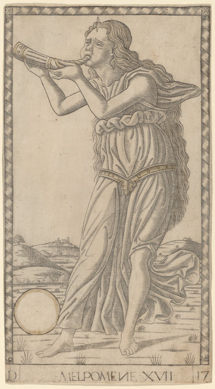 Melpomene od Master of the E Series Tarocchi