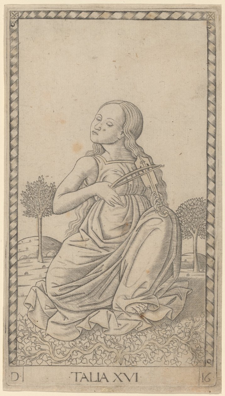 Talia (Thalia) od Master of the E Series Tarocchi