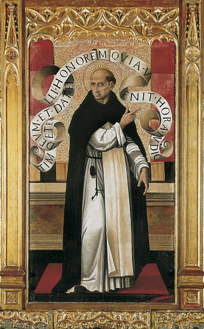 Saint Vincent Ferrer (1350-1419) (malba) od Master of the Grifo