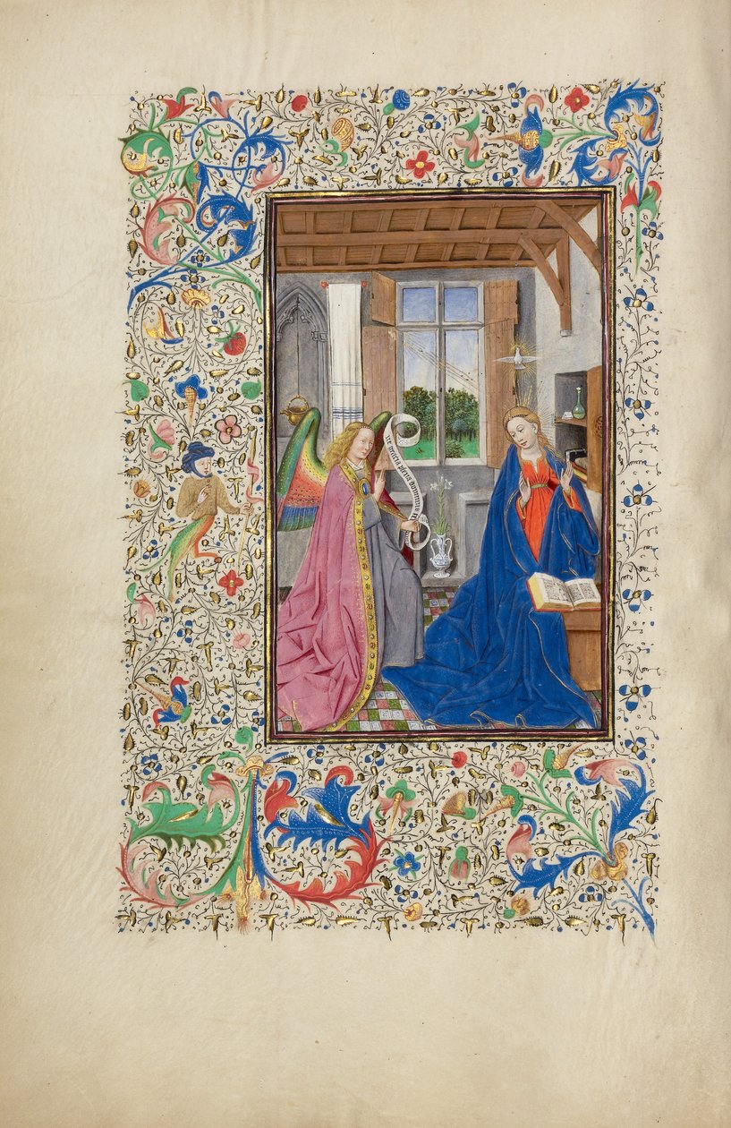 Zvěstování od Master of the Llangattock Hours