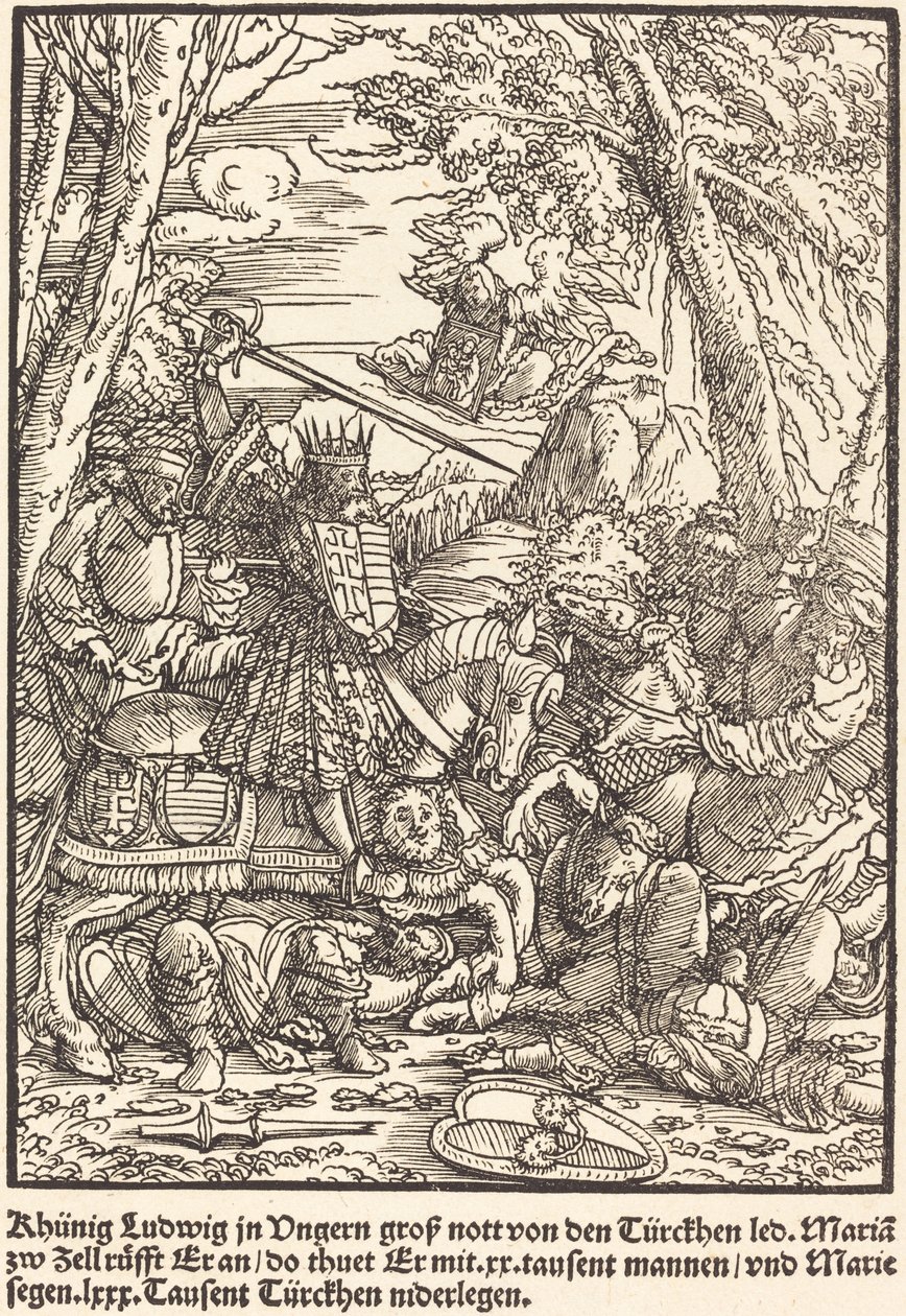 Khunig Ludwig... od Master of the Miracles of Mariazell