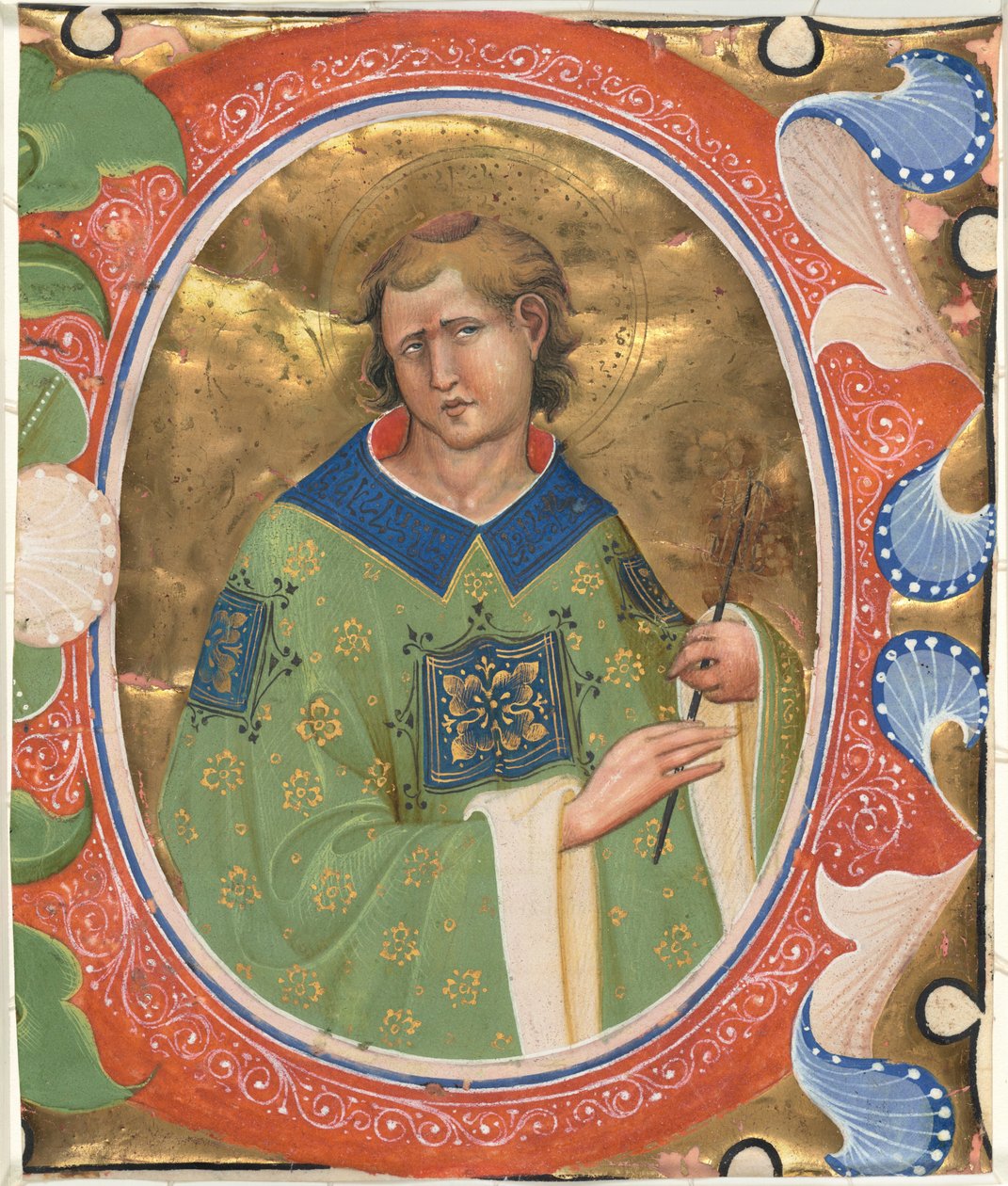 Svatý Vavřinec od Master of the Murano Gradual