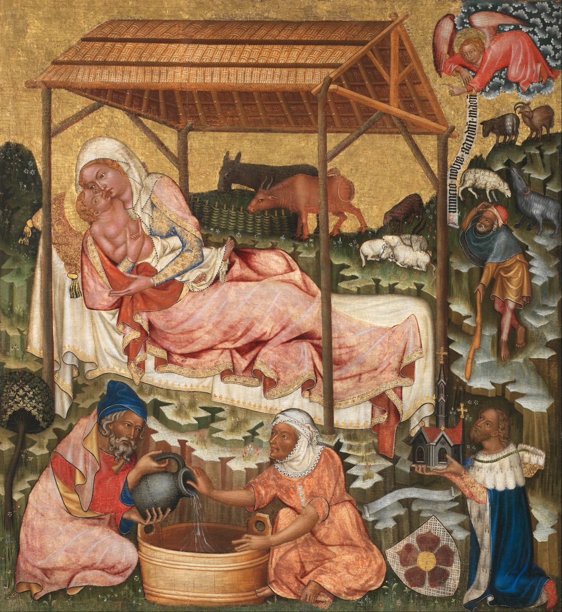 Narození od Master of the Vyšší Brod Altarpiece