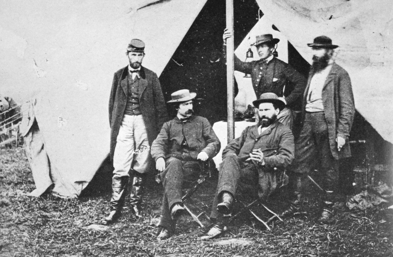 Allan Pinkerton v Antietamu po bitvě, 1862 od Mathew B. Brady