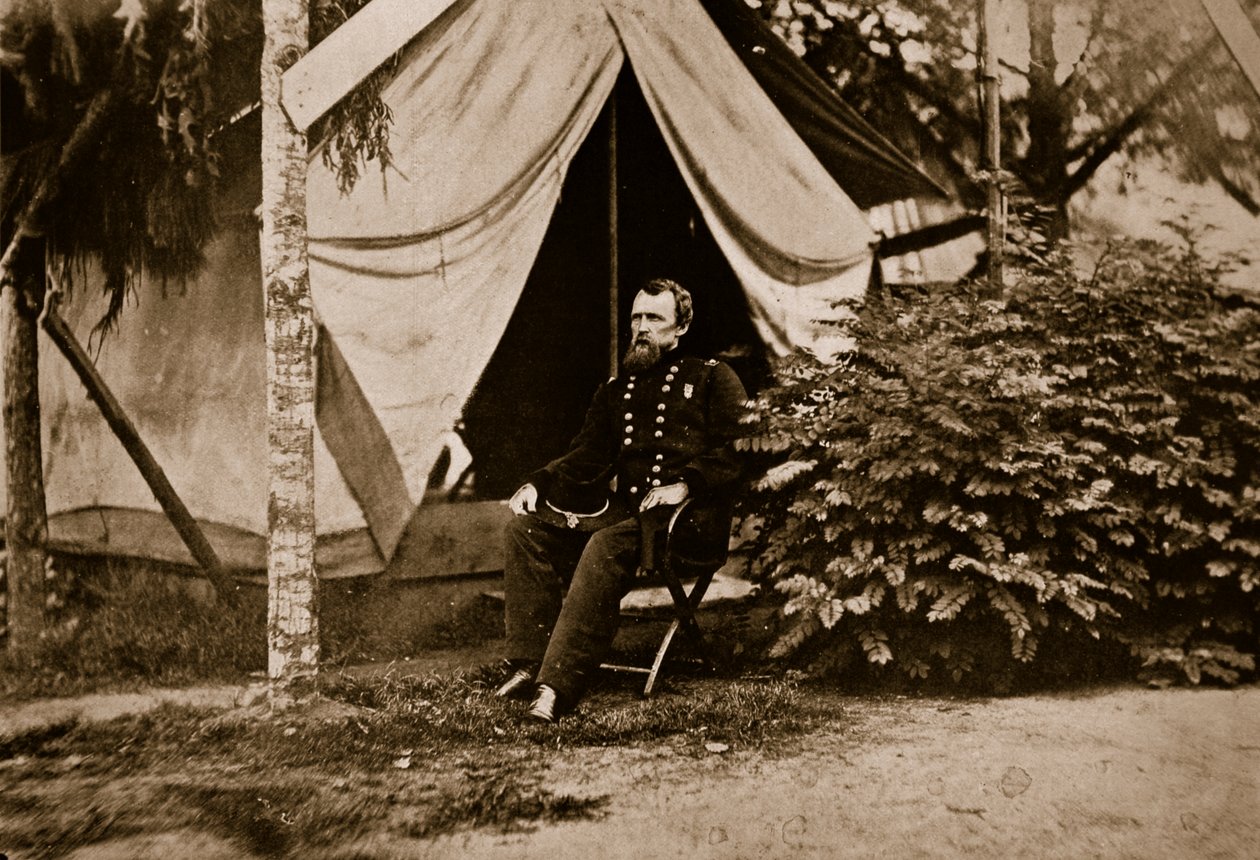 Generál David B. Birney, 1861-65 (sépiová fotografie) od Mathew B. Brady