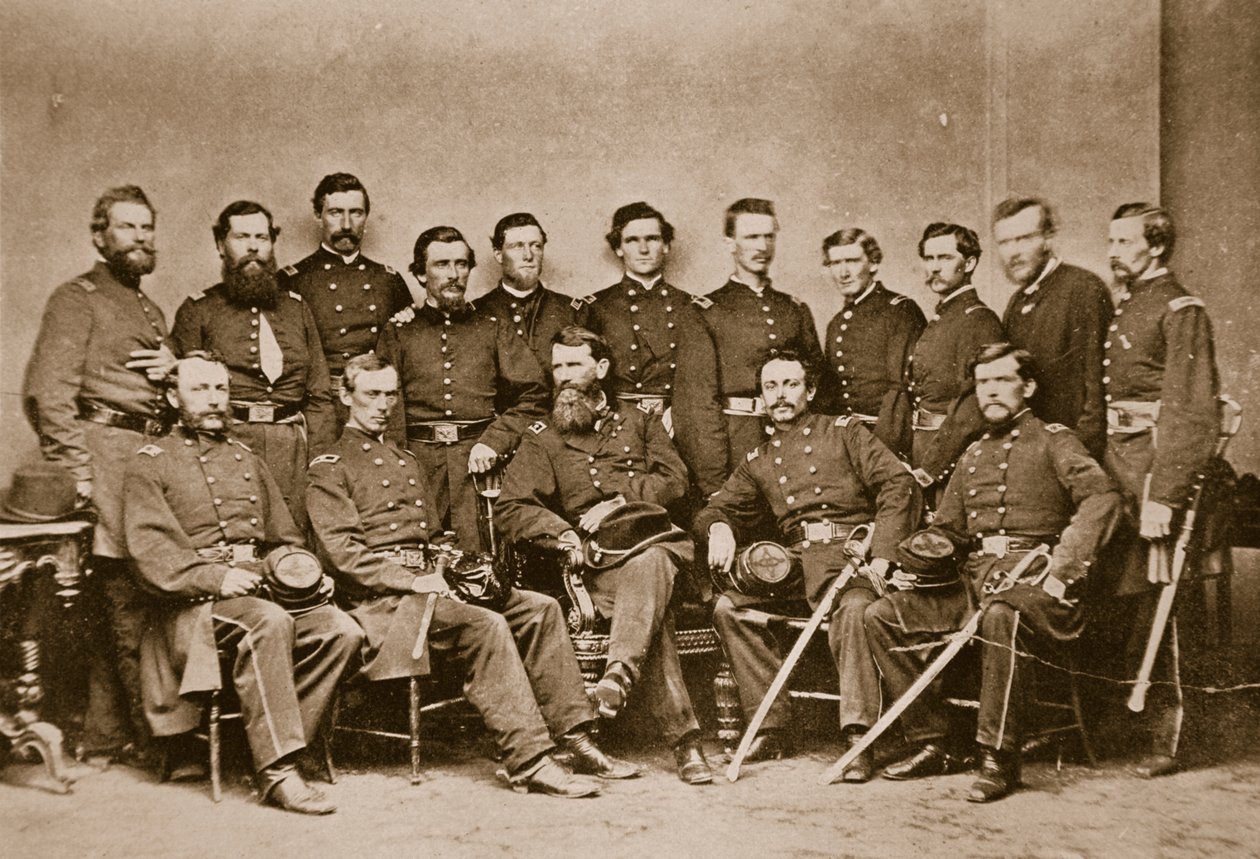 Generál F. P. Blair a štáb, 1861-65 od Mathew B. Brady