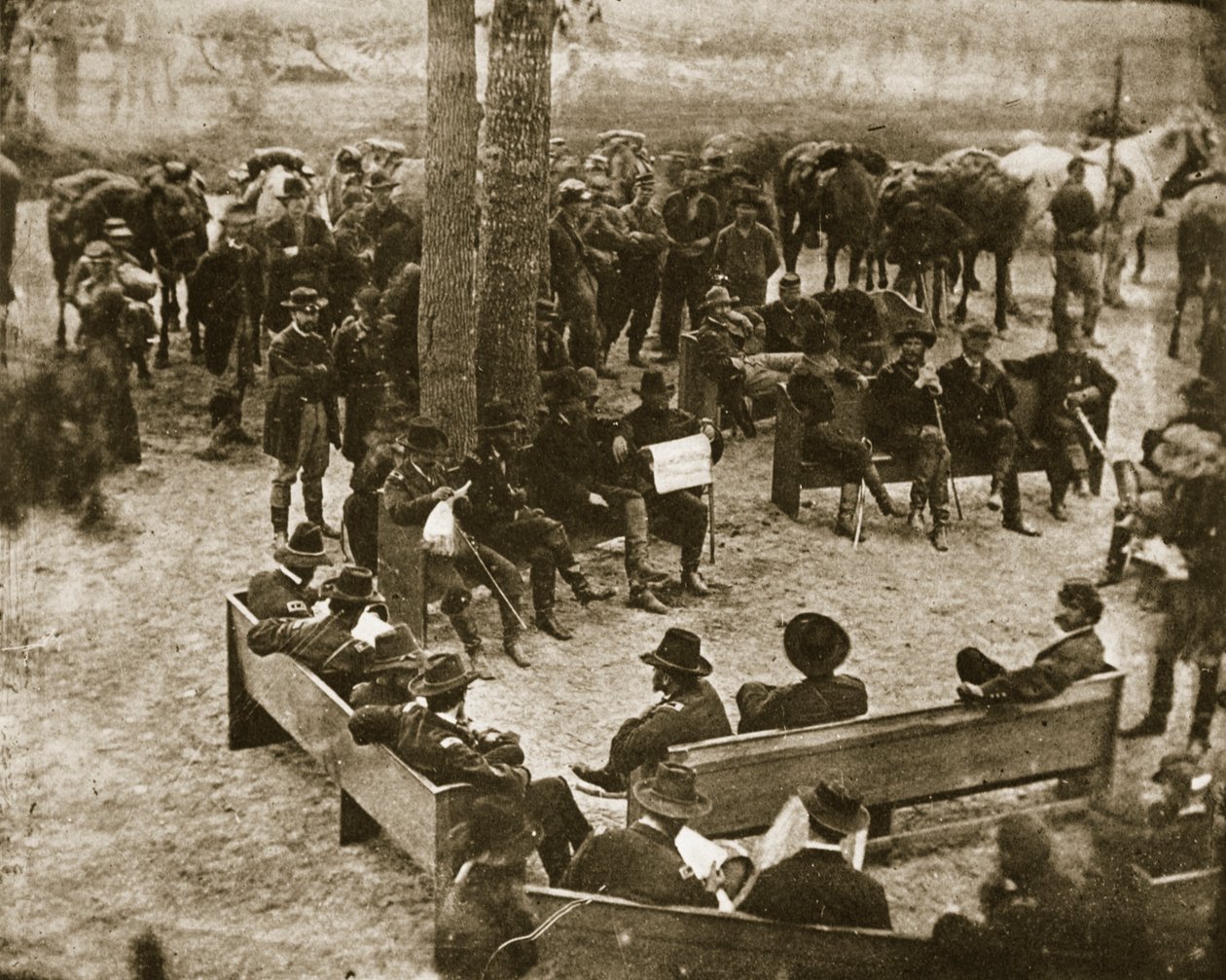 Válečná rada generála Granta, 1864 od Mathew B. Brady