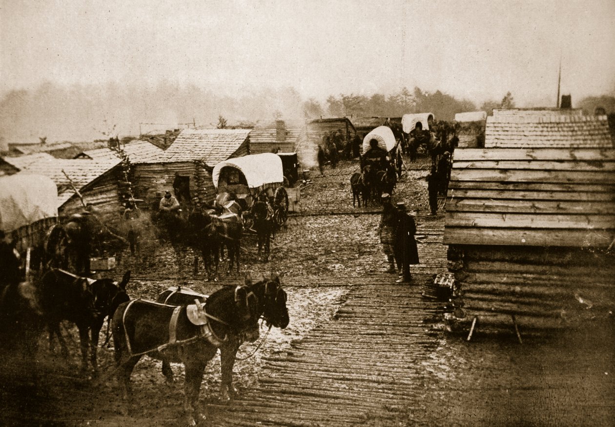 Winter Quarters a Manšestrová cesta, 1861-65 od Mathew B. Brady