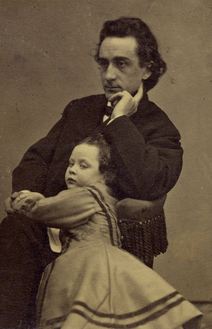 Edwin Booth a jeho dcera Edwina od Mathew B. Brady