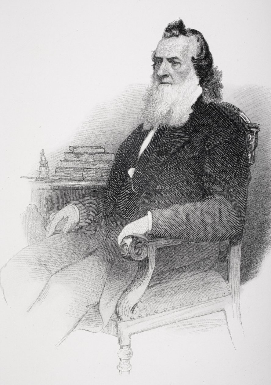 Portrét Gideona Wellese (1802-78) od Mathew B. Brady