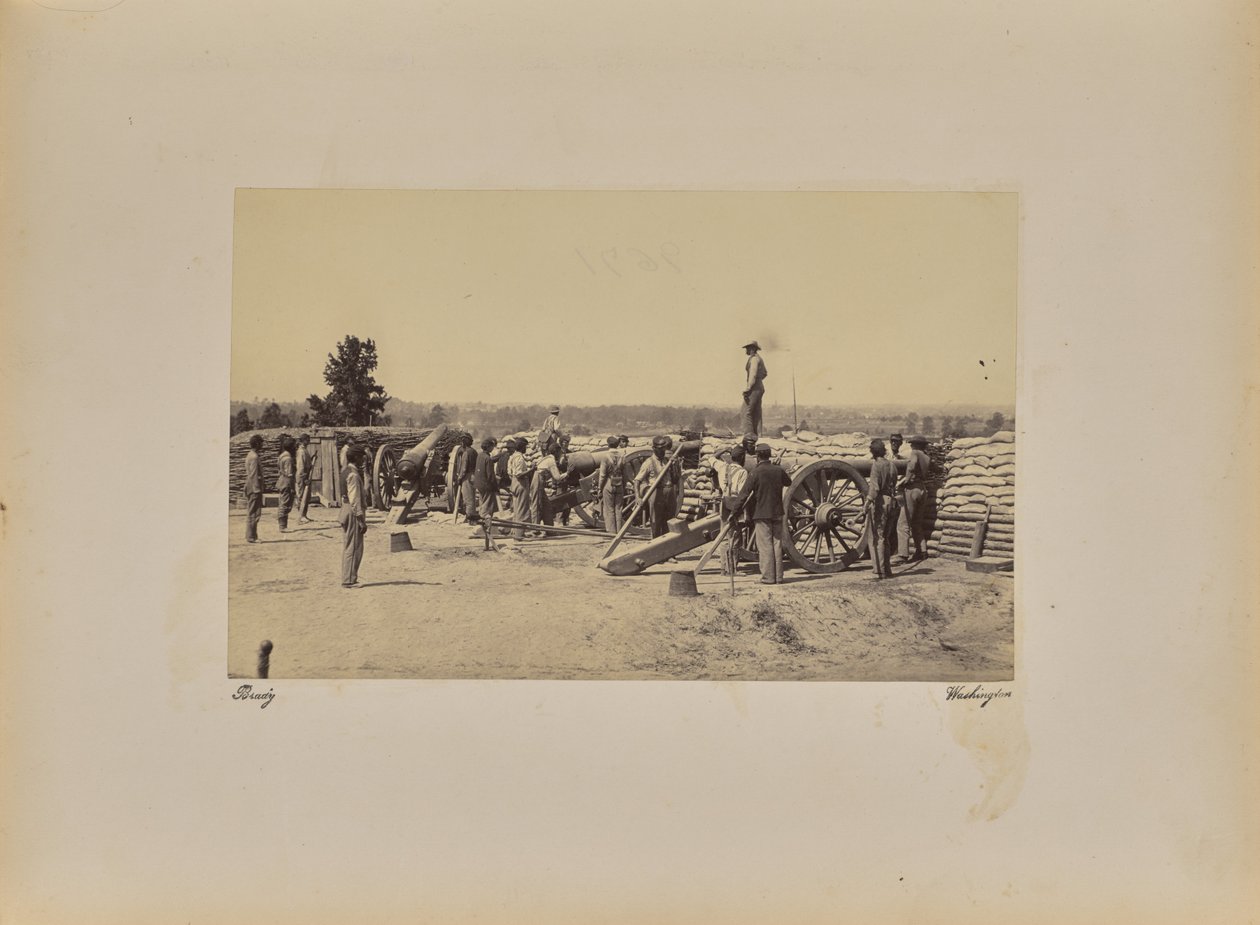 Kapitán [illeg.] Baterie od Mathew B. Brady