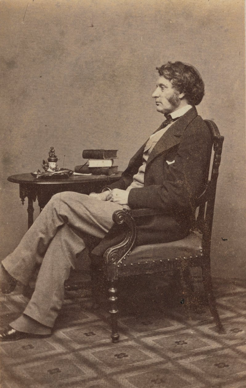 Carte-de-visite portrét Charlese Sumnera, 60. léta 19. století. od Mathew Brady
