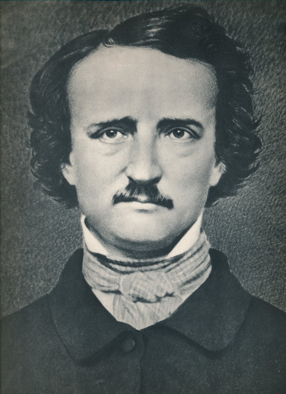 Edgar Allan Poe, c1840, 1939 od Mathew B. Brady