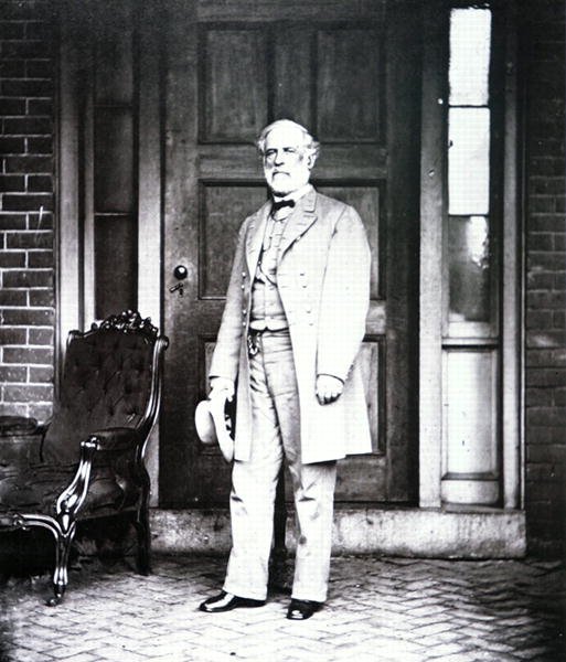 Generál Robert E. Lee (1807-70) (černobílá fotografie) od Mathew Brady