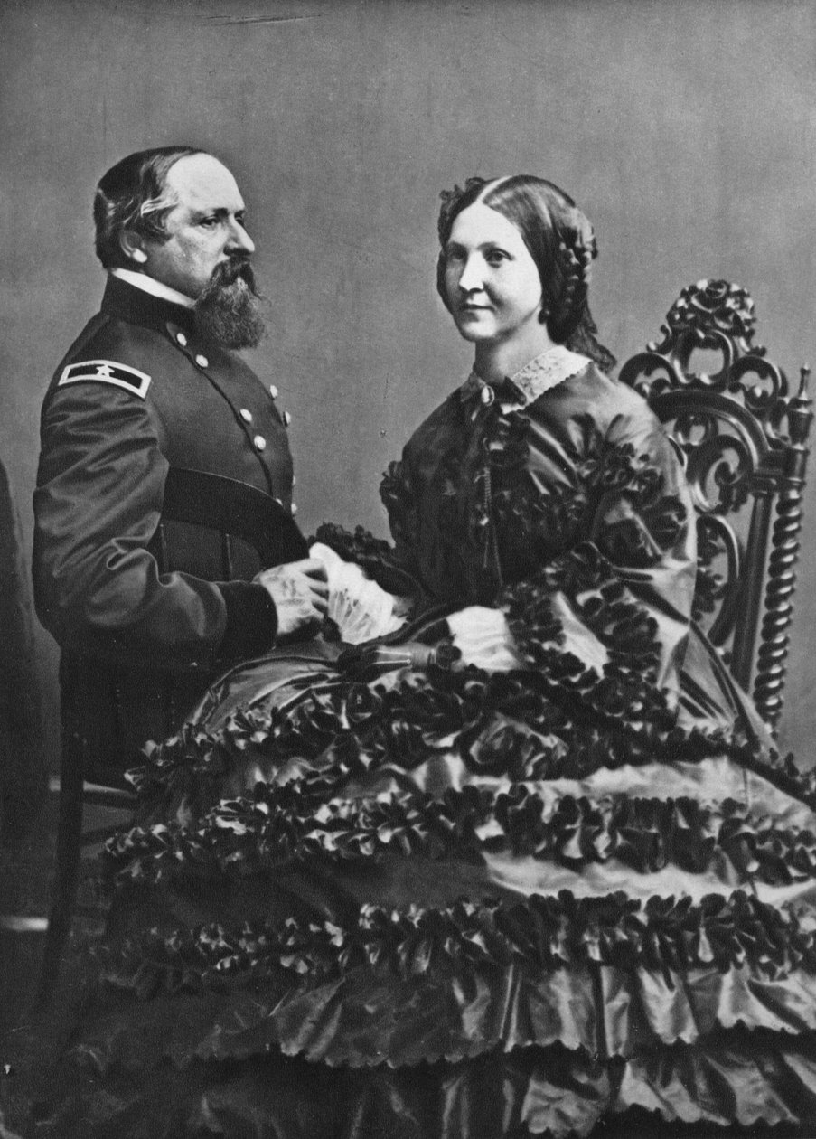 James B. a Fannie Ricketts, c1860, 1939 od Mathew B. Brady