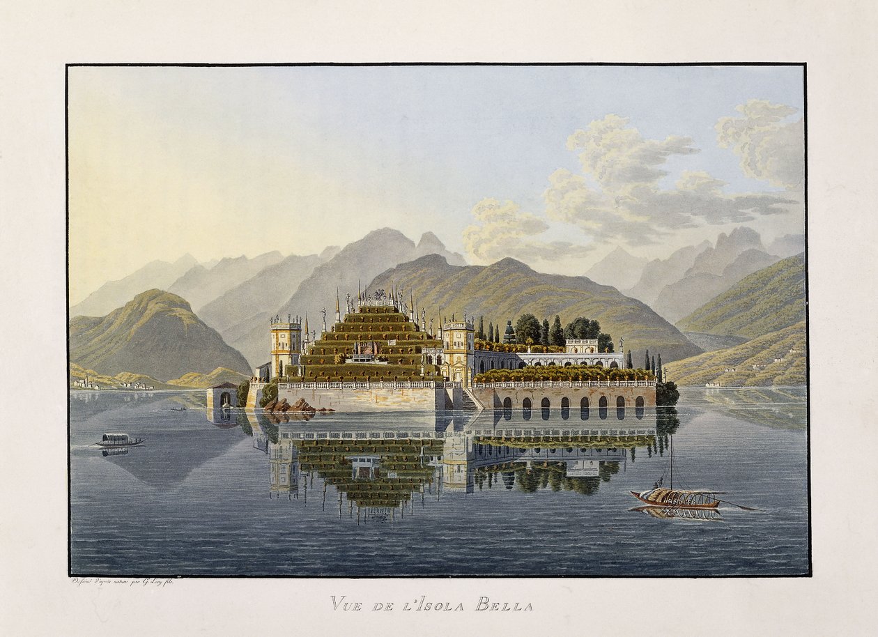Pohled na Isola Bella, 1811-1819 od Mathias Gabriel Lory