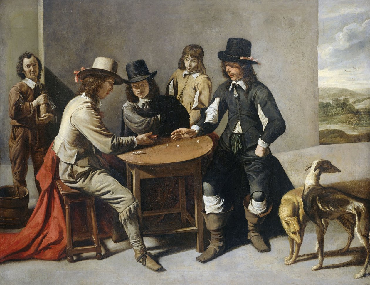 Hráči kostek, 1630-80 od Mathieu Le Nain
