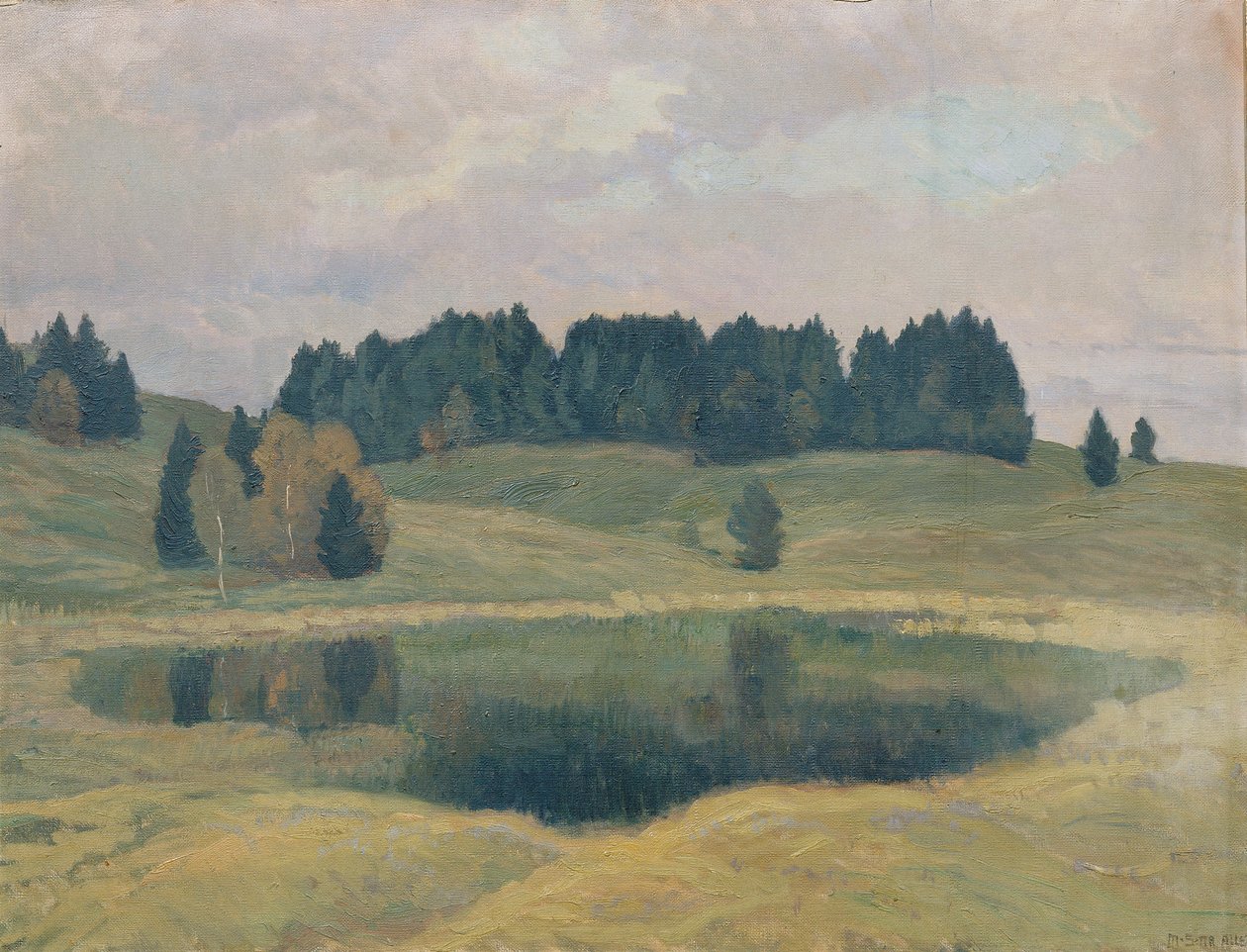 Abend am Mittenwaldsee od Mathilde Sitta Allé