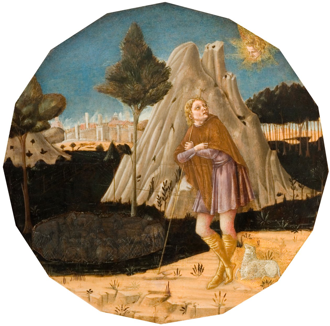 Angel se zjevuje Joachimovi, 1500. od Matteo di Giovanni