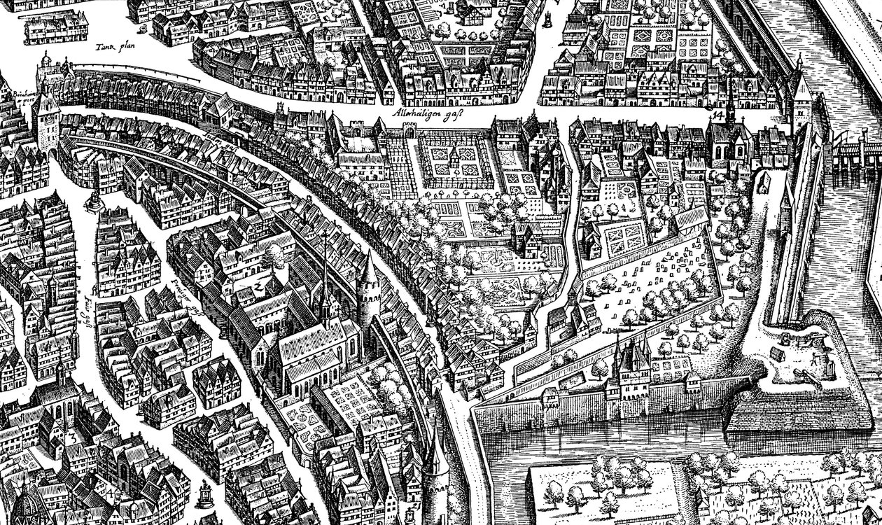 Frankfurt nad Mohanem, 1628 od Matthaus the Elder Merian