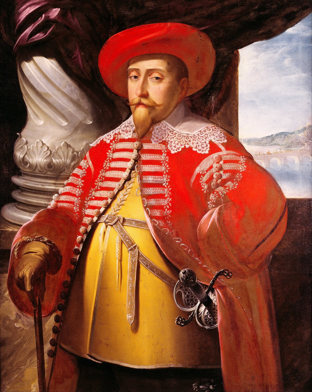 Portrét Gustava Adolfa, 1632 od Matthaus Merian