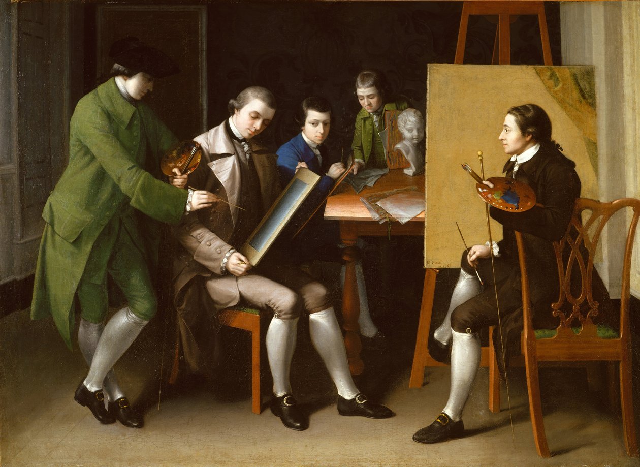 Americká škola, 1765. od Matthew Pratt
