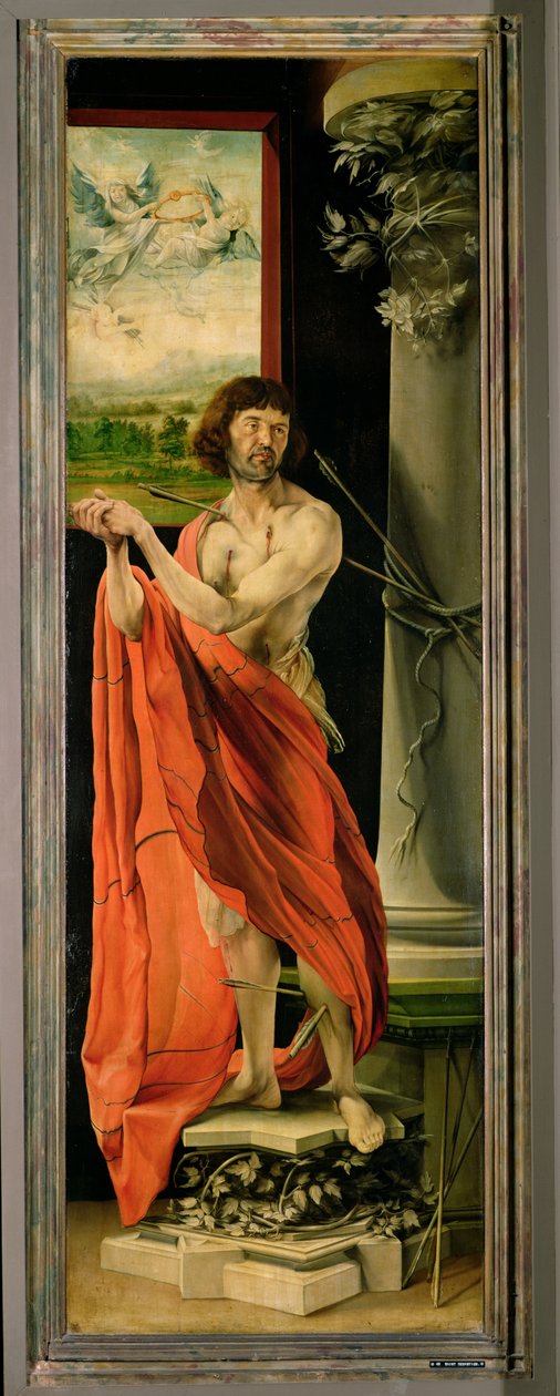 Svatý Šebestián z Isenheimského oltářního obrazu, asi 1512-16 od Matthias Grünewald