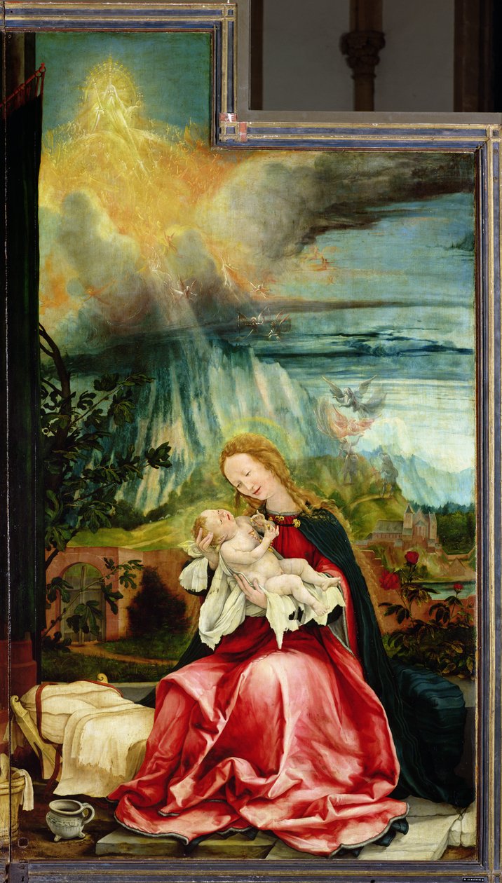 Narození Páně, z Isenheimského oltáře, c.1512-16 od Matthias Grünewald