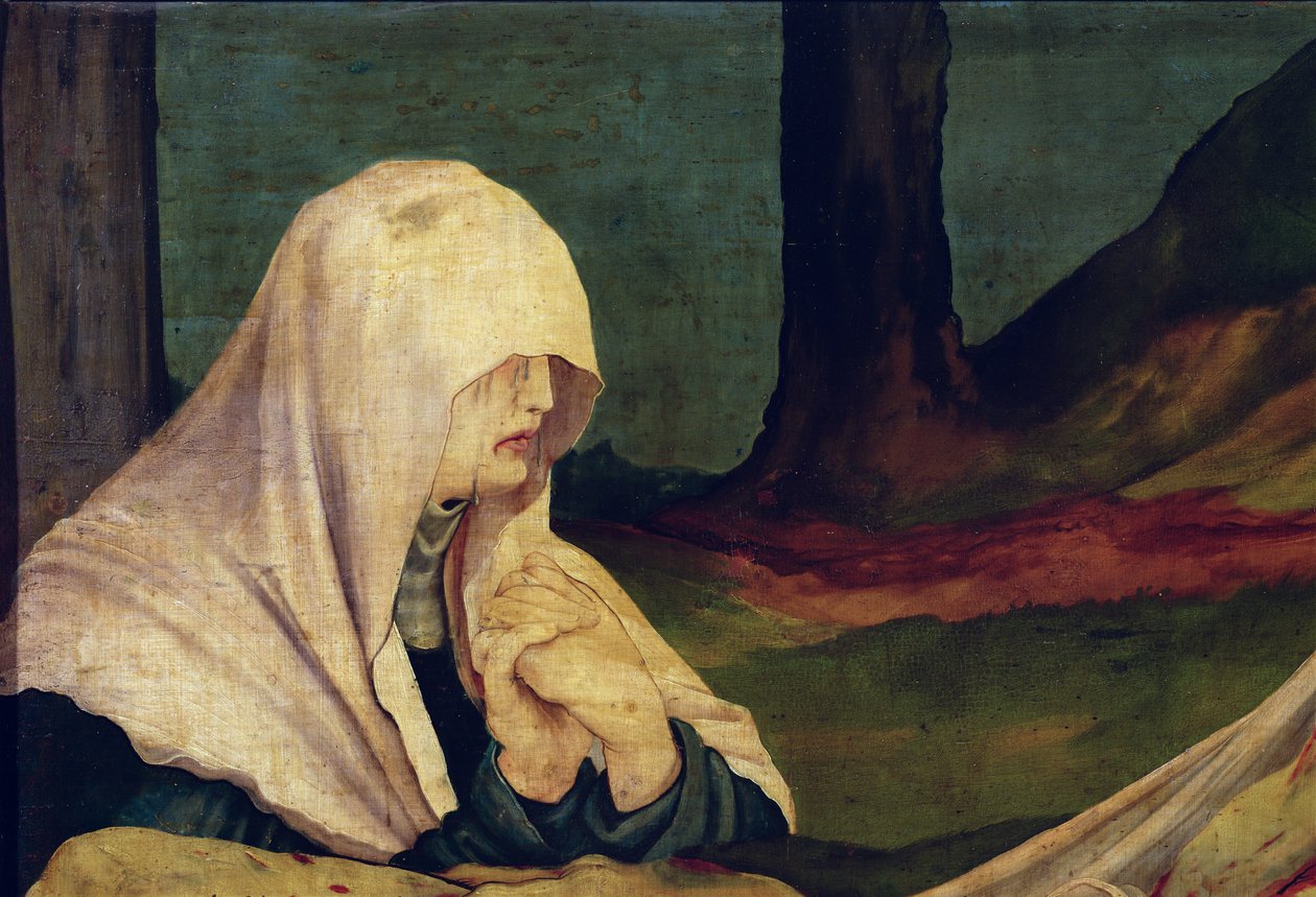 Panna v hrobě z Isenheimského oltáře, kolem 1512-16 od Matthias Grünewald