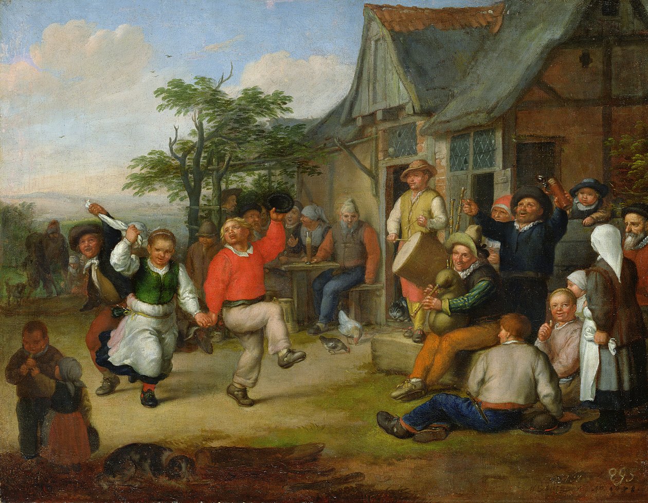 Rolnický tanec, 1678 (viz také 150652) od Matthias Scheits