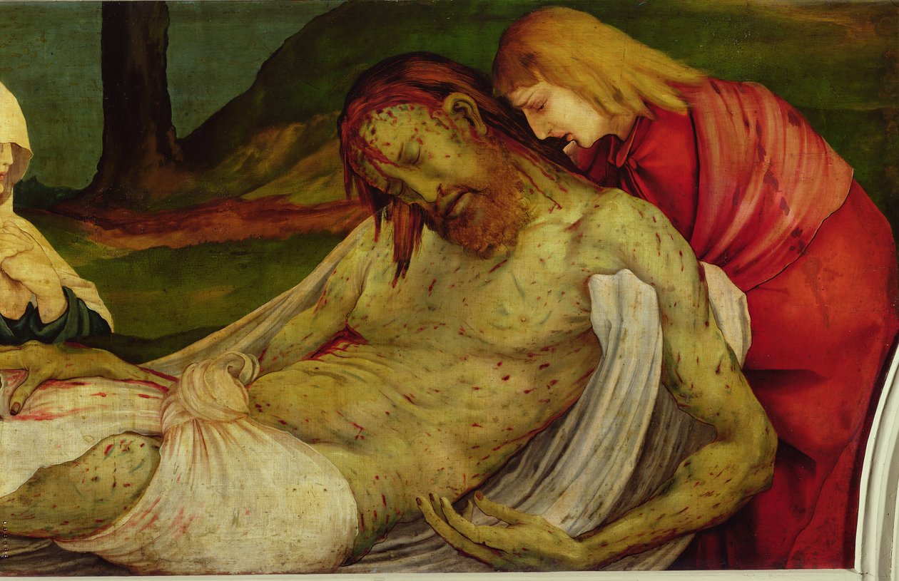 Pohřeb z Isenheimského oltáře, c.1512-16 od Matthias Grünewald
